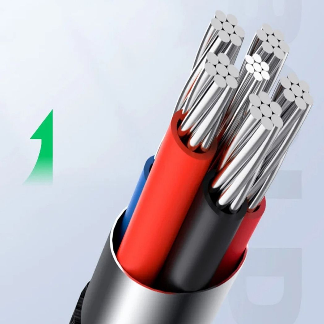 USB-kabel Snabbladdning Flätad Sladd