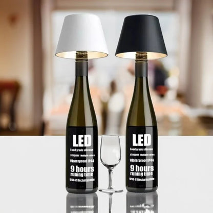 LED Vinflaskbordslampa Skärm
