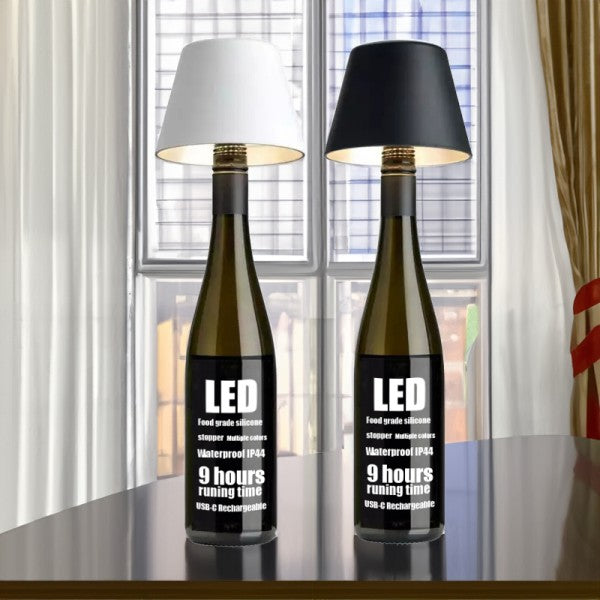 LED Vinflaskbordslampa Skärm