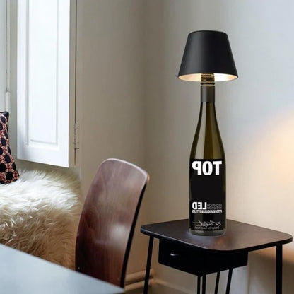 LED Vinflaskbordslampa Skärm