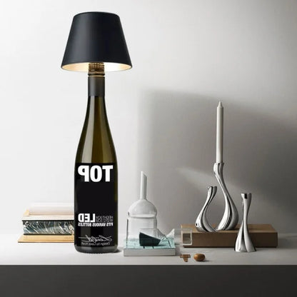 LED Vinflaskbordslampa Skärm