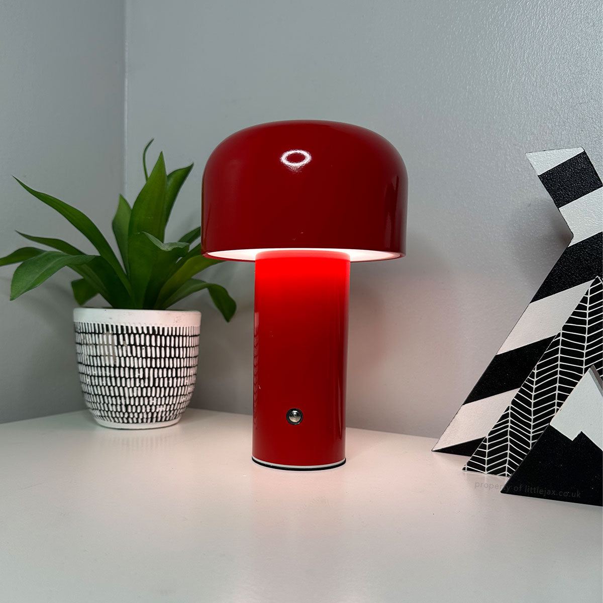 Trådlampad Svampbordslampa | USB-C Uppladdningsbar | 3 Ljusstyrkenivåer | 8&quot; Modern LED Ljus