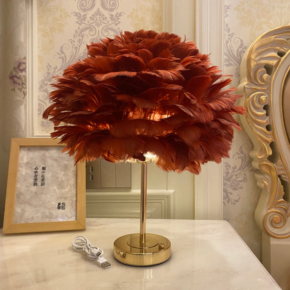 Royallure Feder LED Modern Bordslampa - 7 Färger