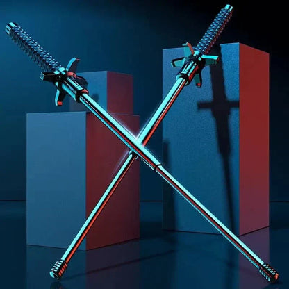 Stainless Steel Justerbar Gångstav Självförsvar