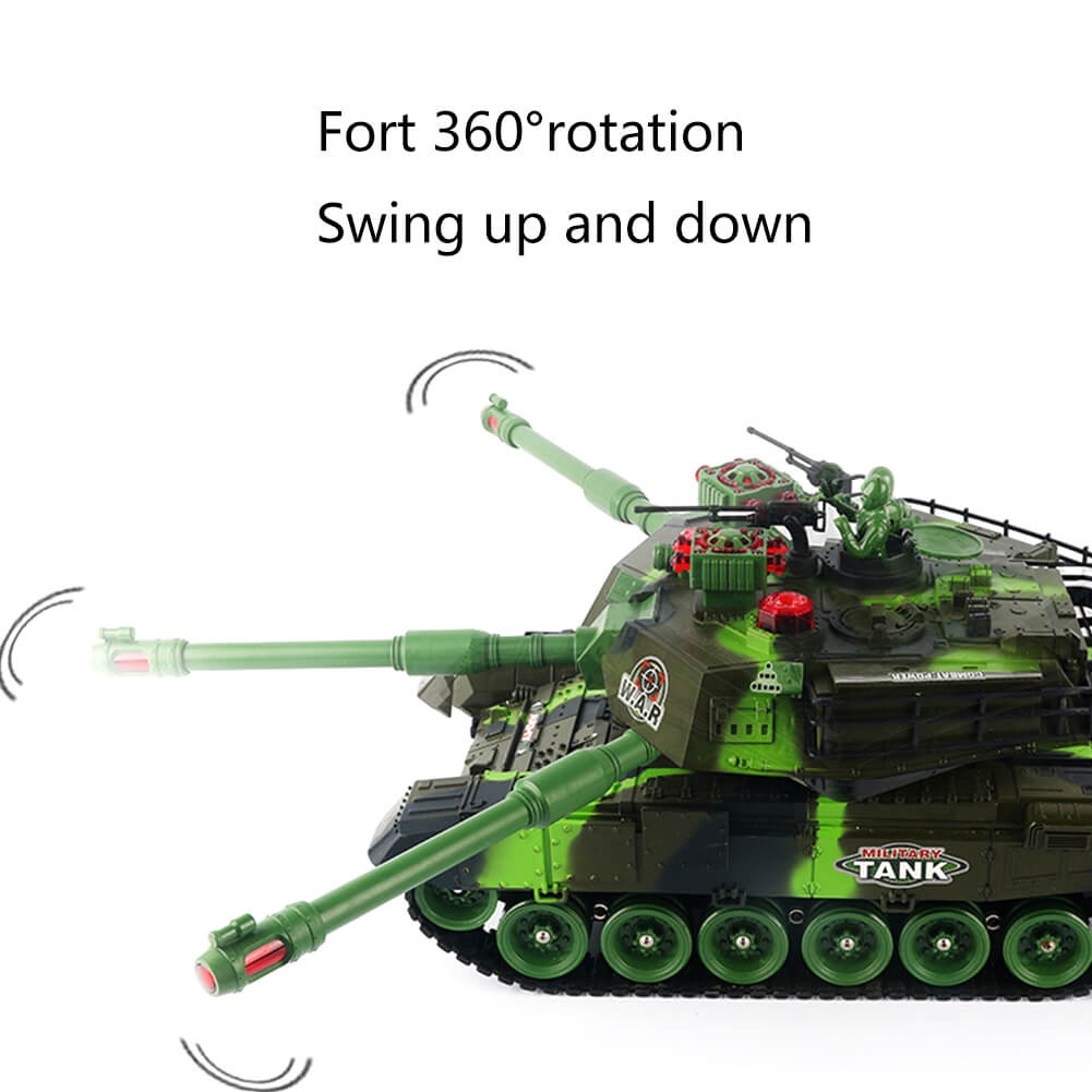 Fjärrstyrd tankleksak med ljus och ljud