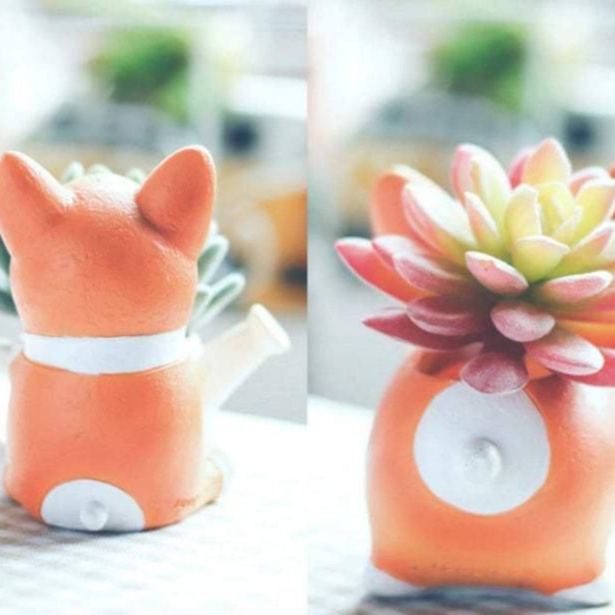 PlantCharm – Harpiks Corgi Mini-blomkruka för hundar till finurliga växtutställningar