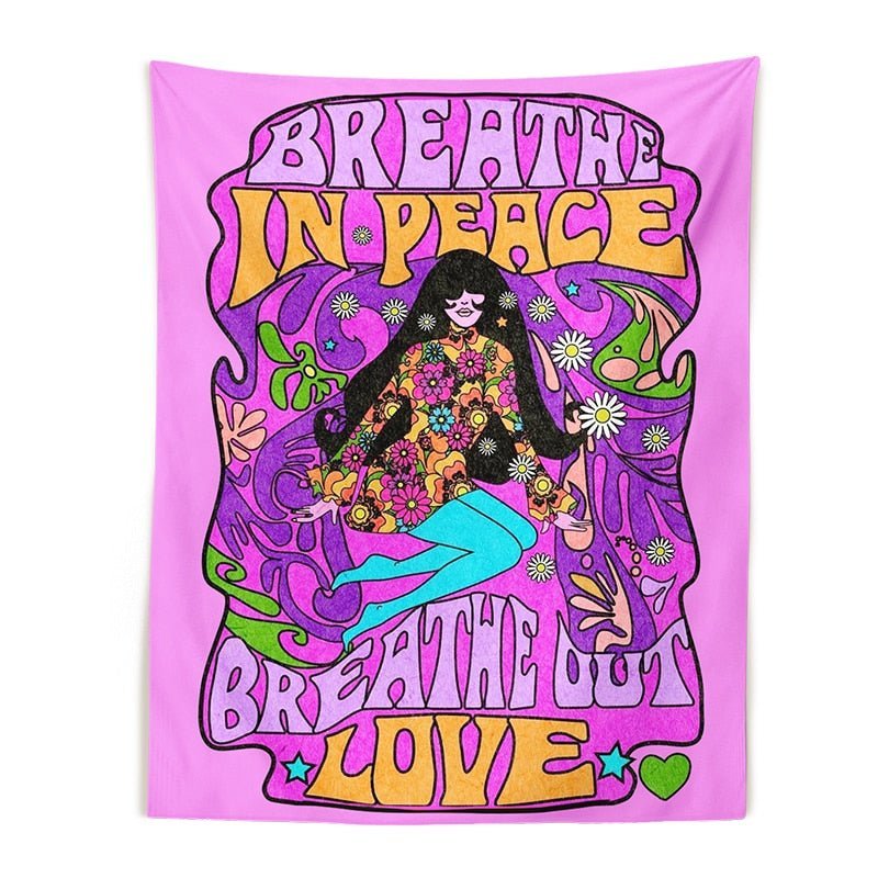 Retro bohemisk vägghängande tapet 100% polyester jacquard