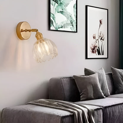 AuroraGlow Light - Modern Tulpan-Glas LED-Vägglampa