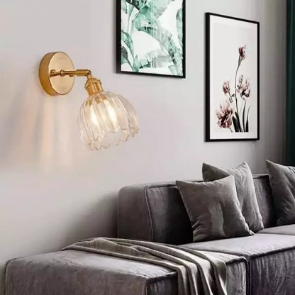 Retro Glasvägglampa – Vägglampa i Form av en Blomknopps Tulp