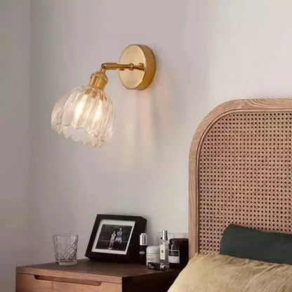 Retro Glasvägglampa – Vägglampa i Form av en Blomknopps Tulp