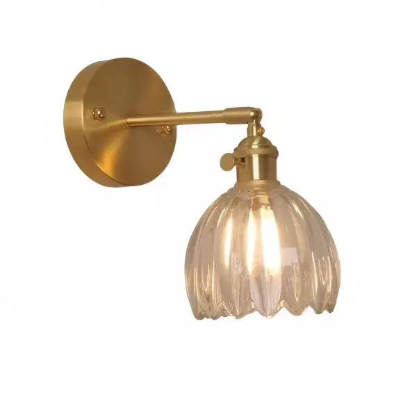 Retro Glasvägglampa – Vägglampa i Form av en Blomknopps Tulp