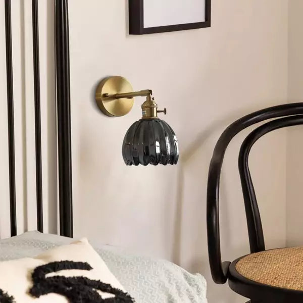 Retro Glasvägglampa – Vägglampa i Form av en Blomknopps Tulp