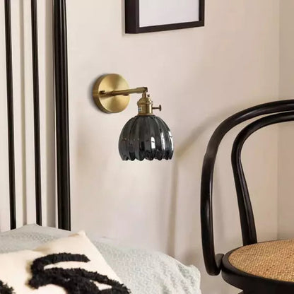 Retro Glasvägglampa – Vägglampa i Form av en Blomknopps Tulp