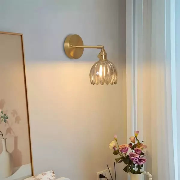 Retro Glasvägglampa – Vägglampa i Form av en Blomknopps Tulp