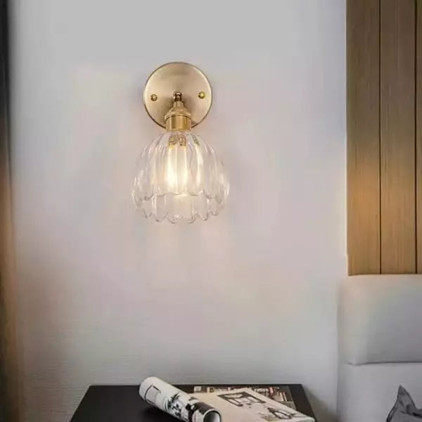 Retro Glasvägglampa – Vägglampa i Form av en Blomknopps Tulp