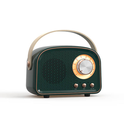 Bluetooth Högtalare Retro Trådlös Bärbar Radio