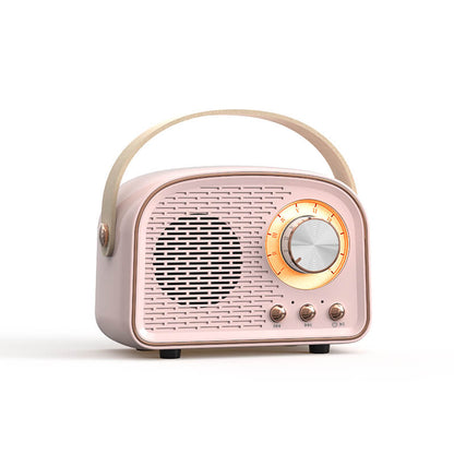 Bluetooth Högtalare Retro Trådlös Bärbar Radio