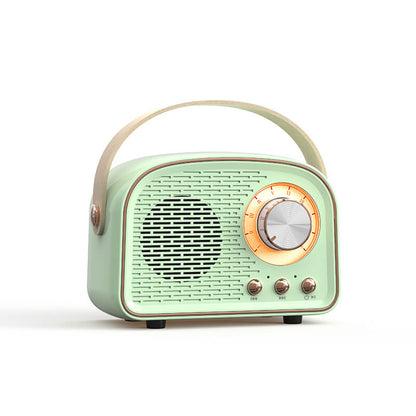 Bluetooth Högtalare Retro Trådlös Bärbar Radio