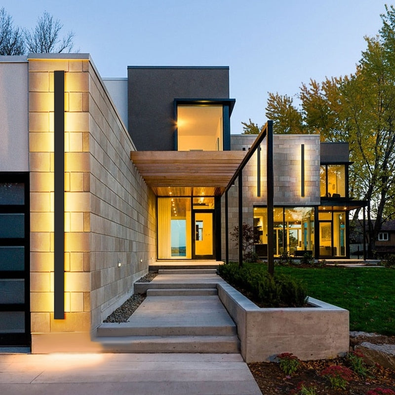 Utomhusvägglampa Aluminium Modern LED Vägglampa