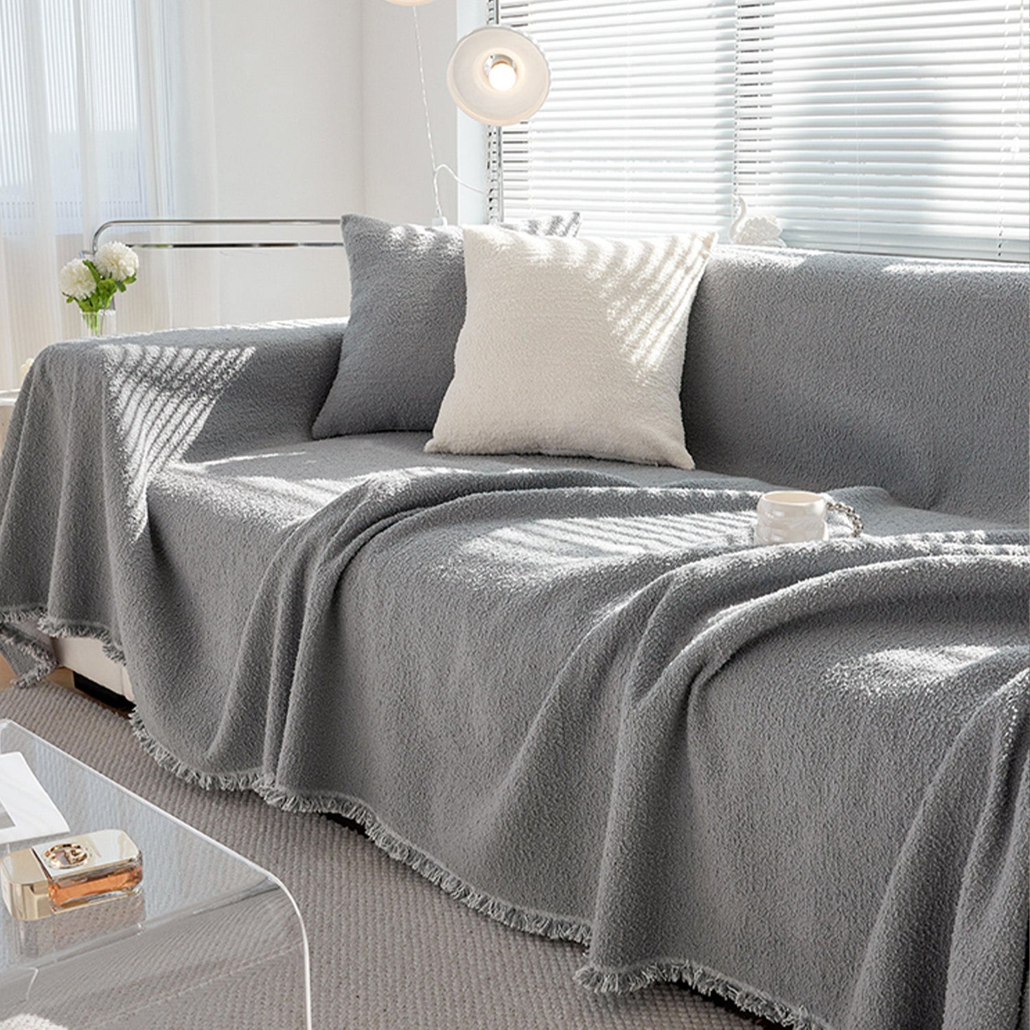 Mysig vinterstil sofföverdrag - Modern, stilren och hållbar soffskydd