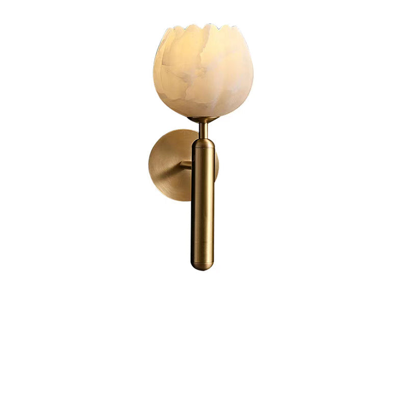 LuxeLicht - Romantisk Vägglampa med Marmorfinish