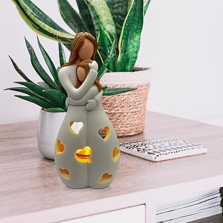 Bordslampa med romantisk design i harts