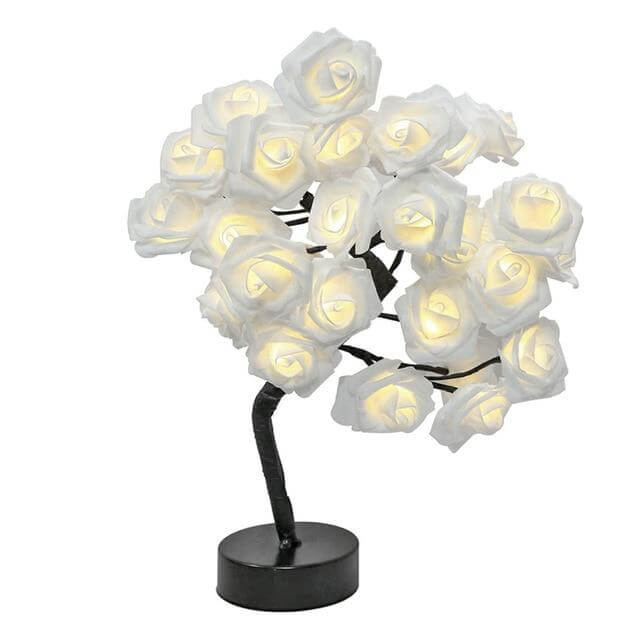 RoseGlow - Elegant Led Träslampa För En Romantisk Stämning