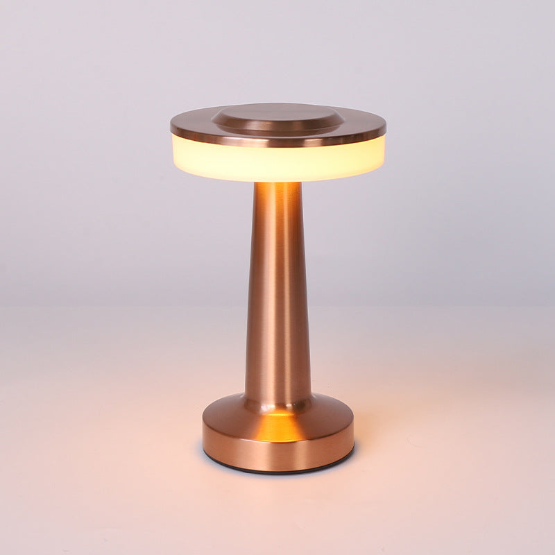 Bordlampa Metall LED Uppladdningsbar Dimmbar Ljus