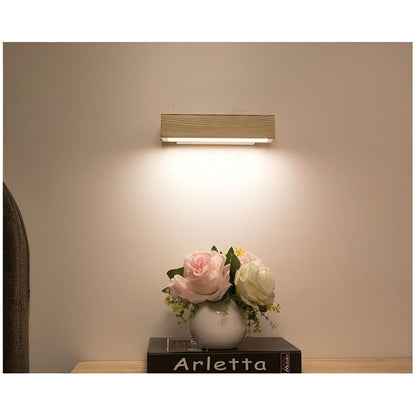 BrightCharm Lights - Modern trä-LED-lampa
