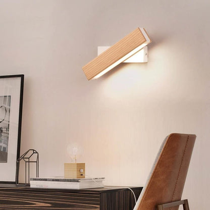 BrightCharm Lights - Modern trä-LED-lampa
