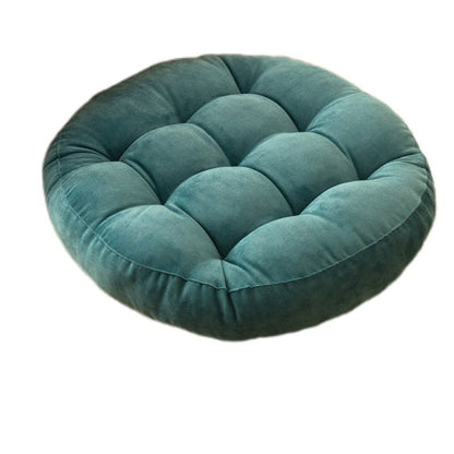 Rund Corduroy Solid Tufted Tjock Kudde för Komfort