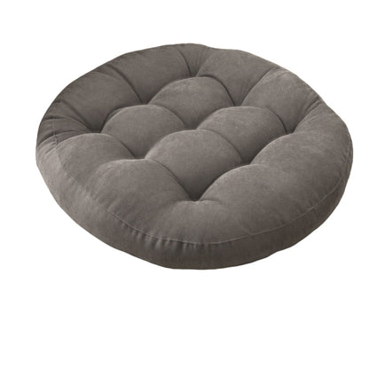 Rund Corduroy Solid Tufted Tjock Kudde för Komfort