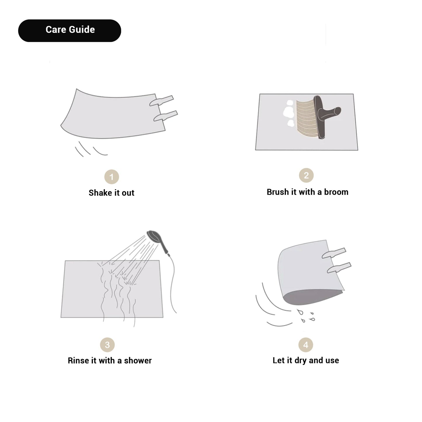 Carvallo – Lyxig Handgjord Badmatta med Abstrakt Design för Stilsäkra Badrum