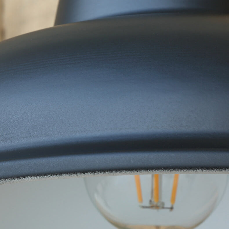 Vägglampa Rustik Svart Utomhuslampa