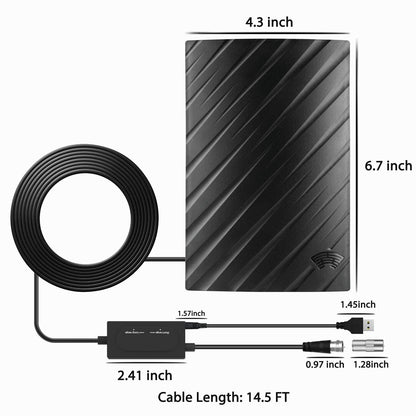 TV-antenn Inomhus 4K Lång räckvidd Antenn