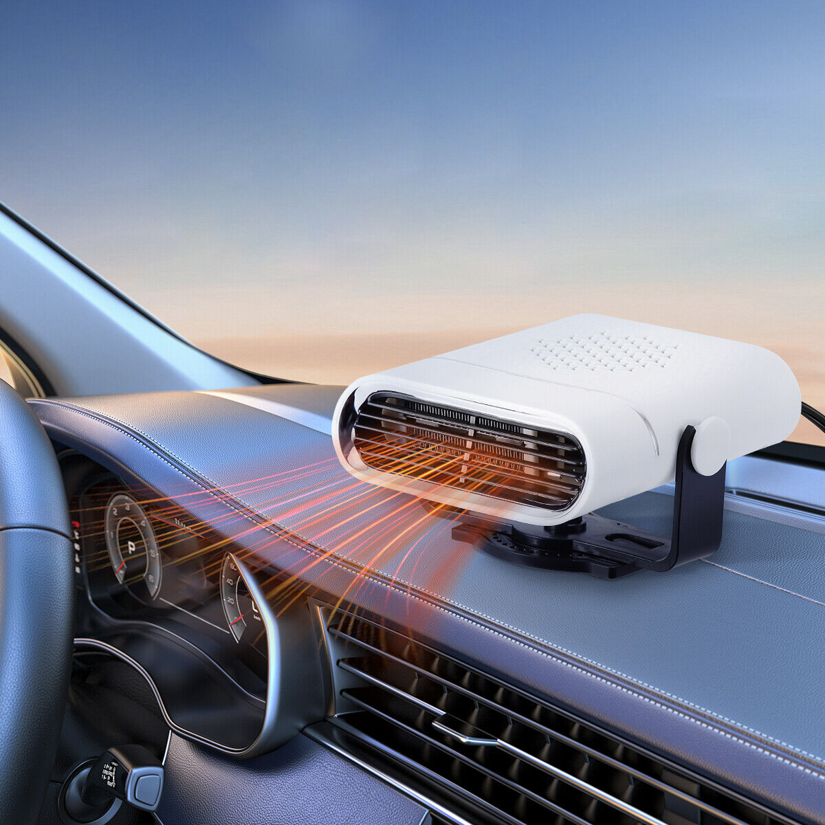 Carvallo - 12 V Bärbar Bilvärmare/Fönsteravfrosterare