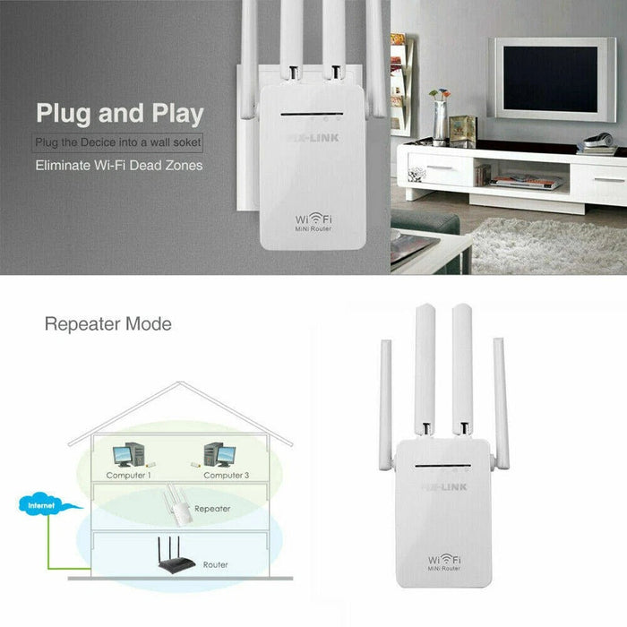 Trådlös nätverksförlängare - Stark WiFi-förstärkare för hela huset