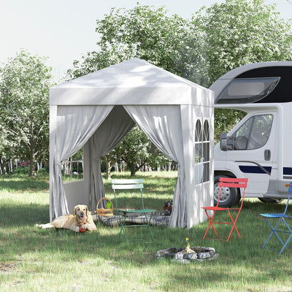 2m x 2m Utomhus Fällbar Gazebo Tält - Pop Up Partytält
