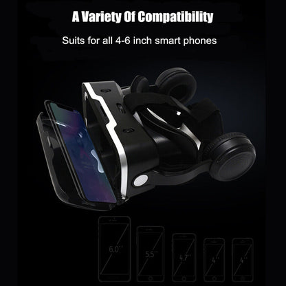 Smartphone 360° VR-headsetglasögon med Bluetooth-fjärrkontroll