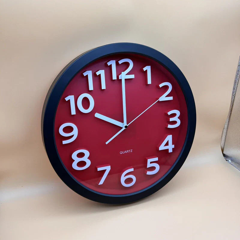 QuietElegance – Tyst väggklocka med dekorativ design för lugna rum