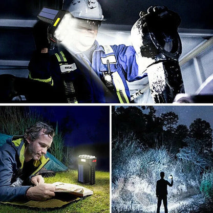 Solenergi LED ficklampa – Vattentät, kraftfull handstrålkastare med litiumbatteri