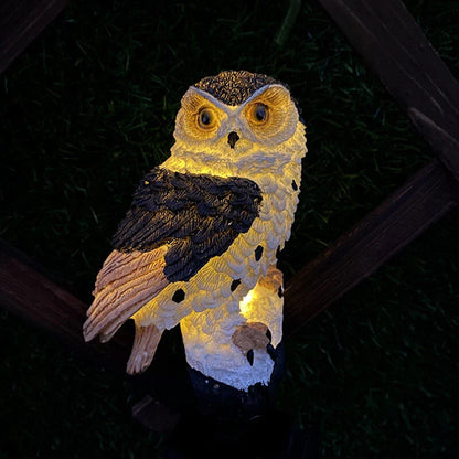 Solar Trädgårdslampa Uggla – LED Utomhuslampor för Trädgård, Terrass och Balkong, väderbeständig