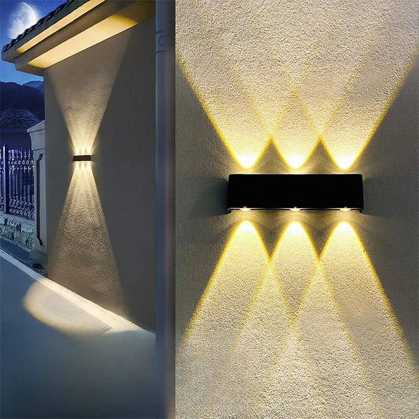 Up &amp; Down Solär Utomhus Vägglampa