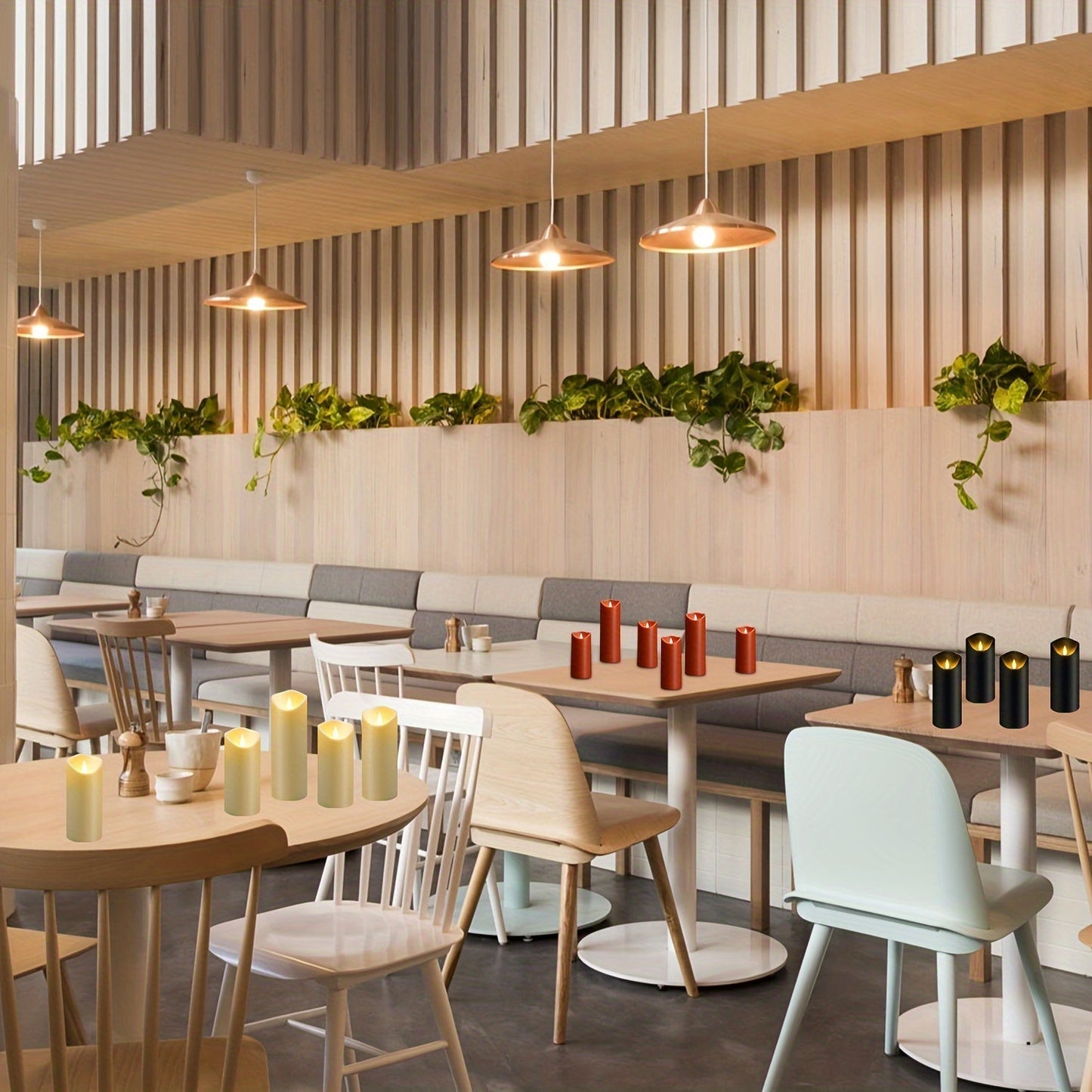 LED-ljus svarta set för hemmabelysning