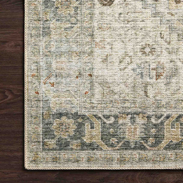 Arvanda Sand | Beige vintage matta för vardagsrum av lättskött material