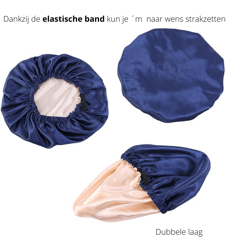 SatinGlow - Lyxigt satin hårhuva för nattligt hårskydd
