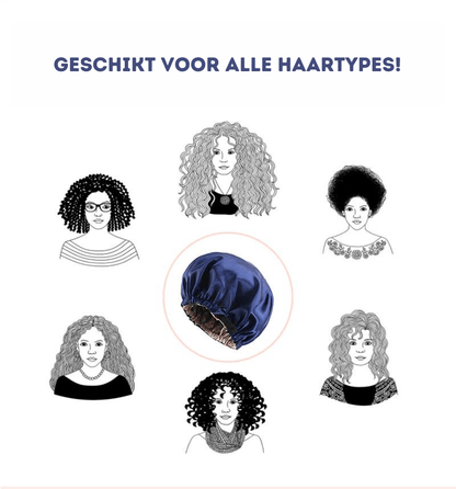 SatinGlow - Lyxigt satin hårhuva för nattligt hårskydd