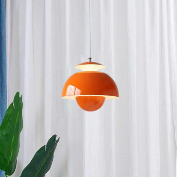 Pendulum lamp Scandinavian Orange Modern Design