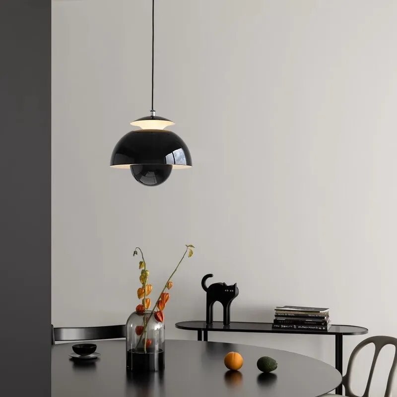 Pendulum lamp Scandinavian Orange Modern Design