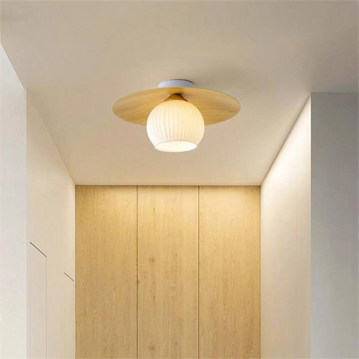 Carvallo - Elegant Globe Pendel Lampa För Naturlig och Konstnärlig Atmosfär